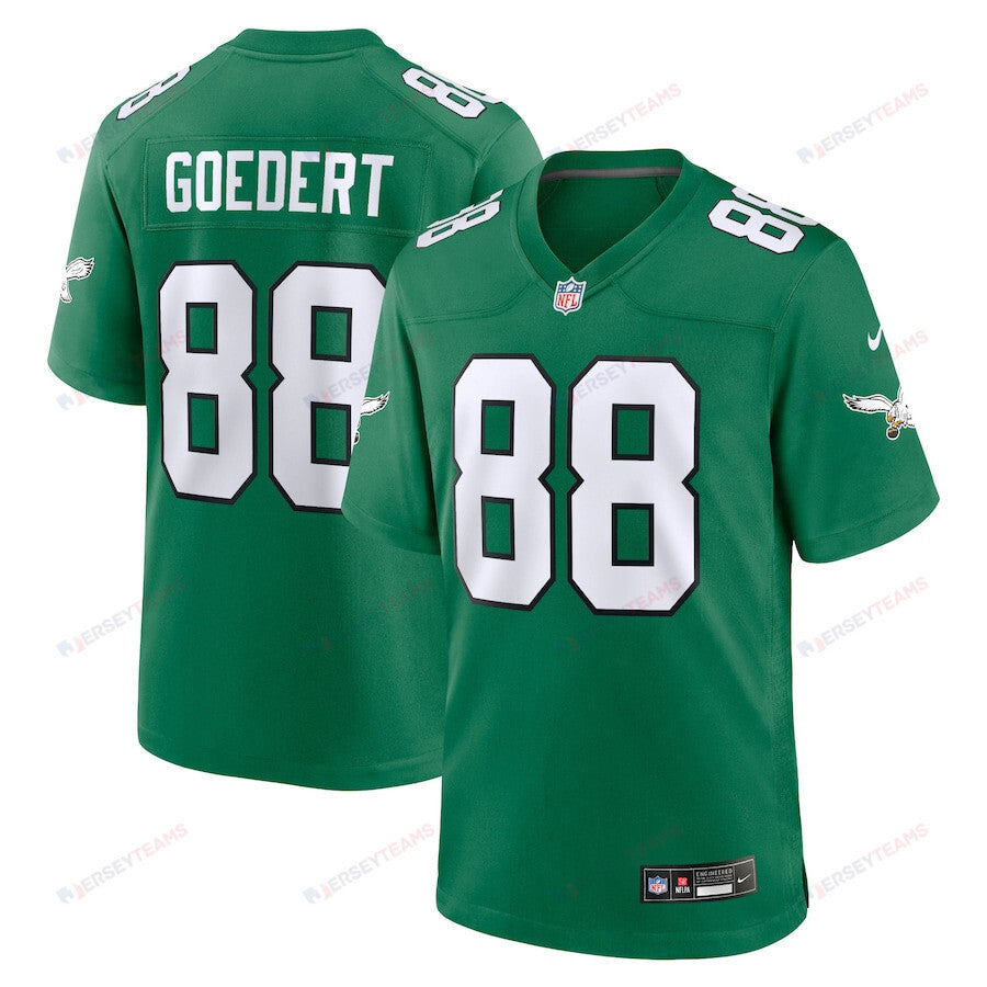 Dallas Goedert 88 Philadelphia Eagles Alternate Game YOUTH Jersey - Kelly Green