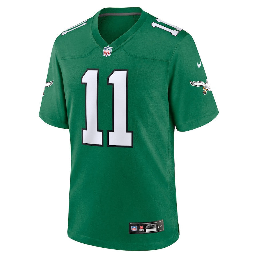 A.J. Brown 11 Philadelphia Eagles Alternate Game YOUTH Jersey - Kelly Green