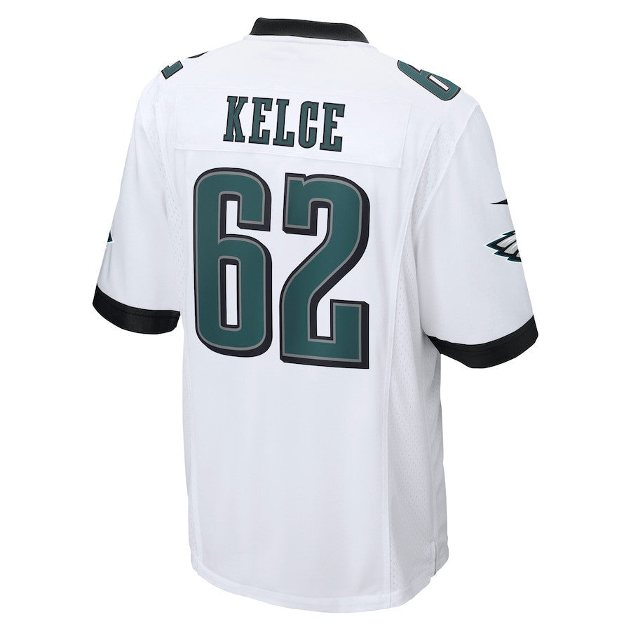Jason Kelce 62 Philadelphia Eagles Game Men Jersey - White