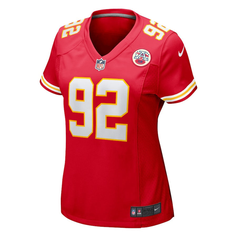 Neil Farrell Jr. 92 Kansas City Chiefs Game Women Jersey - Red