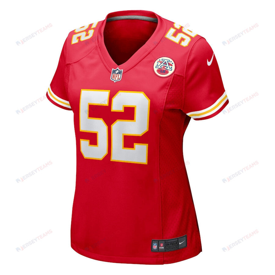 Creed Humphrey 52 Kansas City Chiefs Game Women Jersey - Red