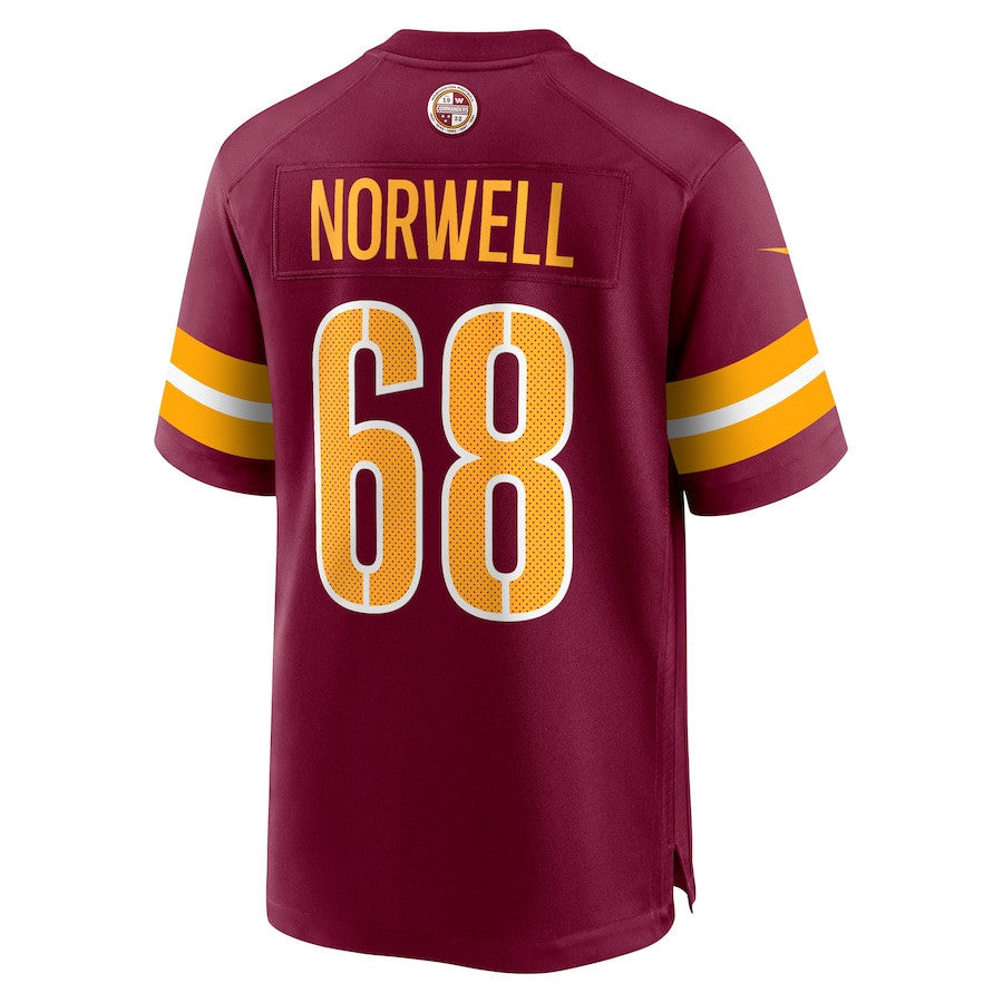Andrew Norwell 68 Washington Commanders Men Game Jersey - Burgundy
