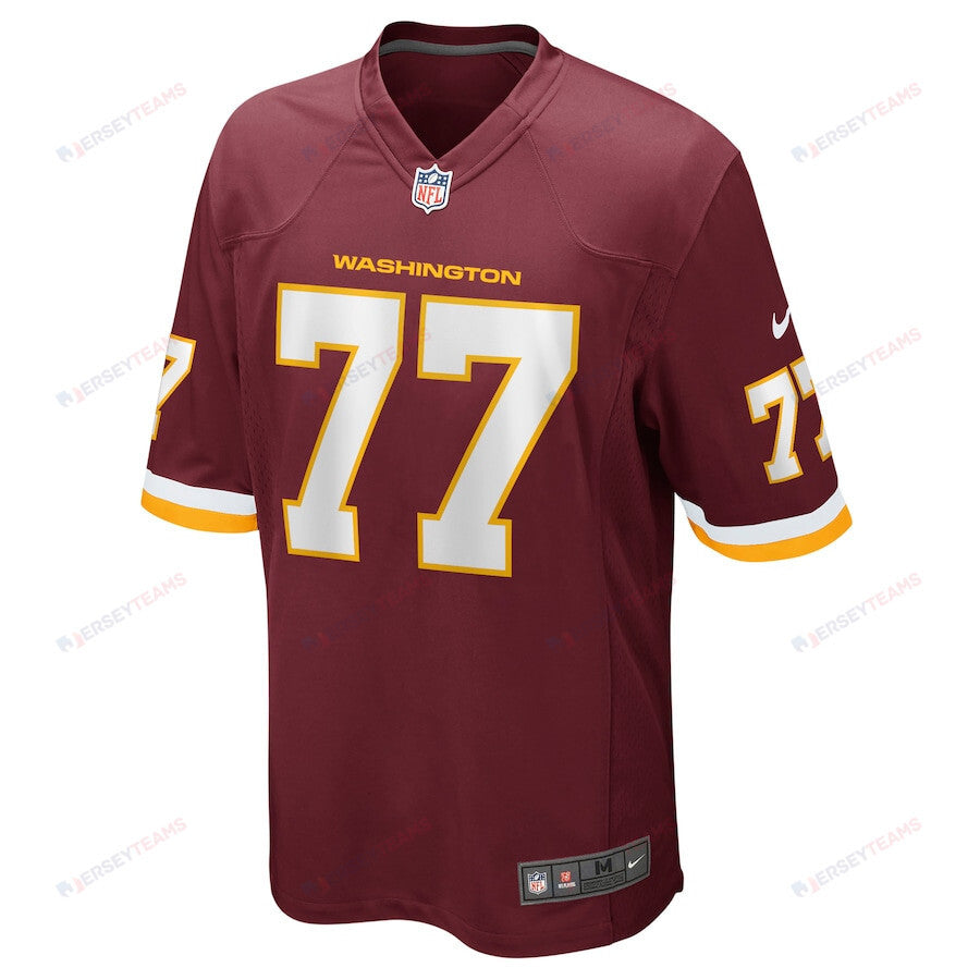 Saahdiq Charles 77 Washington Commanders Football Team Men Game Jersey - Burgundy