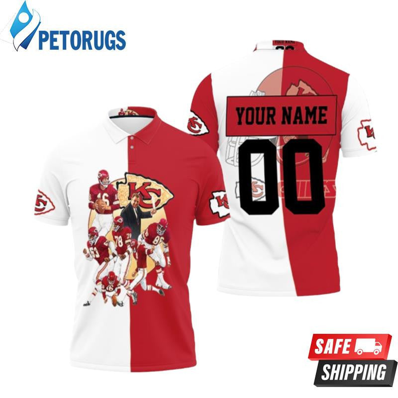 Season 2020 Kansas City Chiefs West Division Champion Great Football Team Custom Name & Number Printed Polo Shirt
