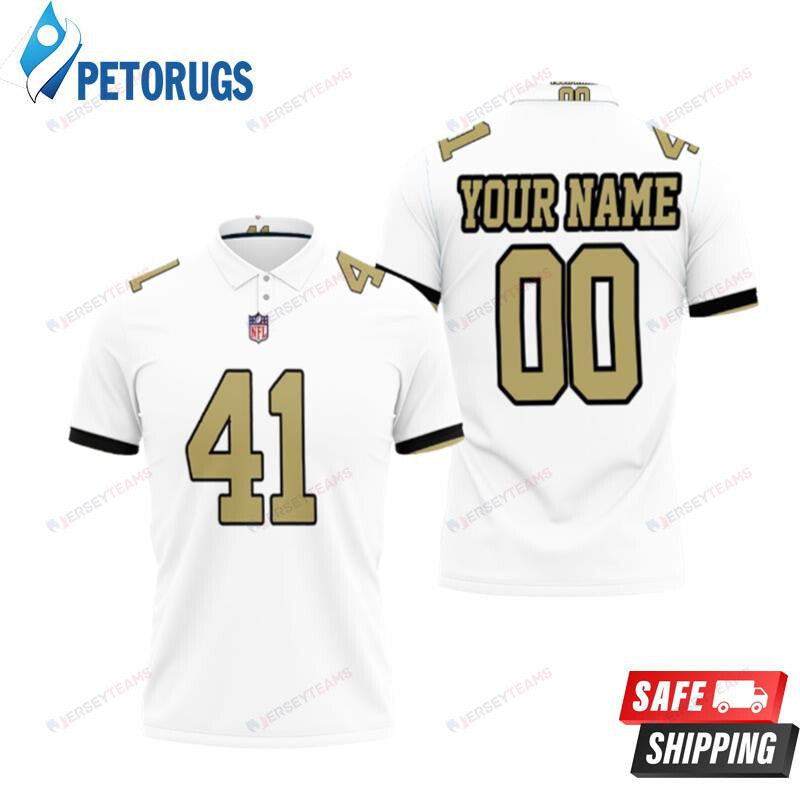 Kamara 41 New Orleans Saints Custom Name & Number Printed Polo Shirt