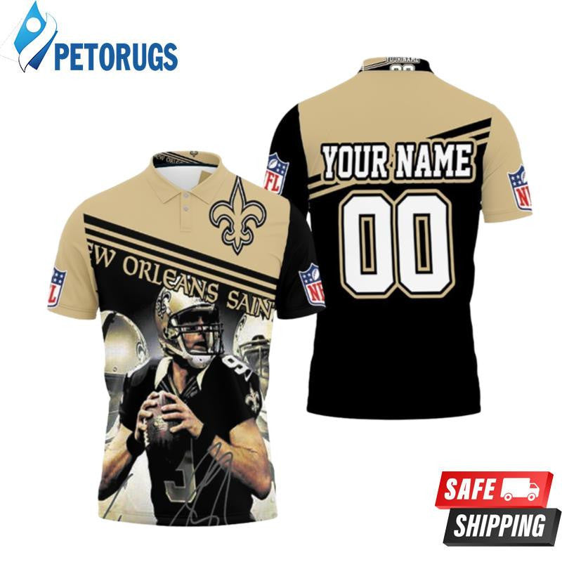 New Orleans Saints Best Players Michael Thomas Legends Nfc South Champions Great Team Custom Name & Number Printed Polo Shirt