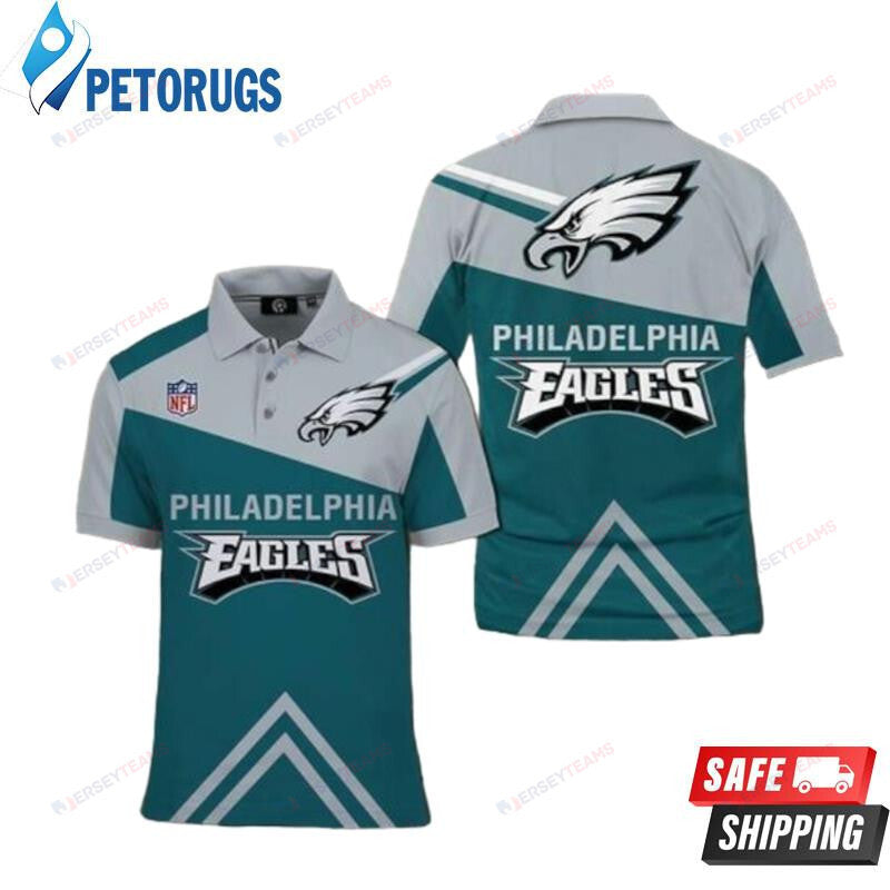 Philadelphia Eagles Footbal Printed Polo Shirt