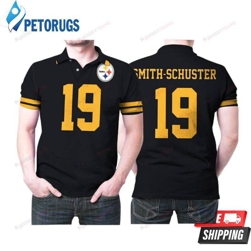 Juju Smithschuster 19 Pittsburgh Steelers Football Team Color Rush Printed Polo Shirt