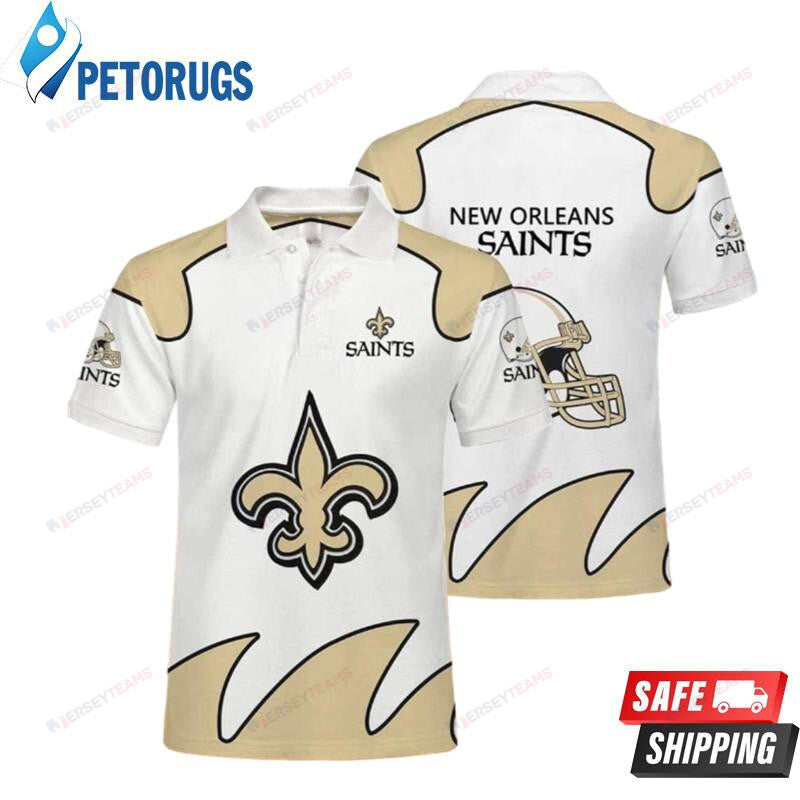 New Orleans Saints Printed Polo Shirt
