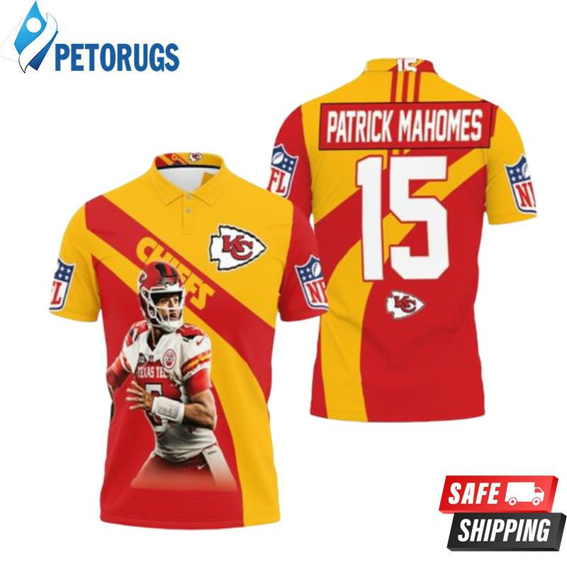 Patrick Manohomes 15 Kansas City Chiefs Afc West Division Champions Super Bowl 2021 Printed Polo Shirt