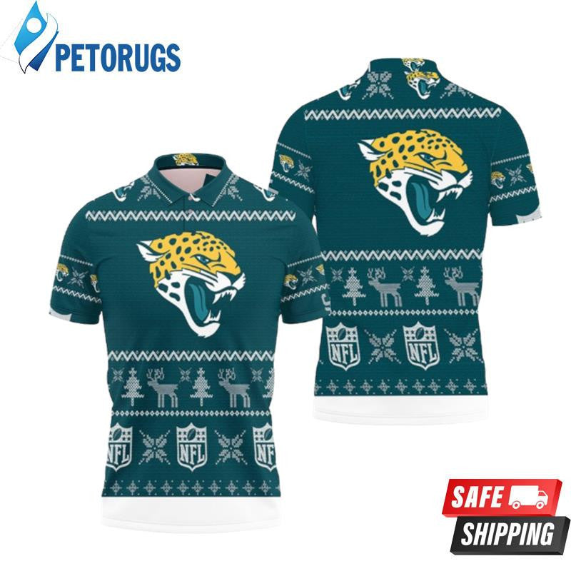 Jacksonville Jaguars Ugly Sweat Christmas Printed Polo Shirt