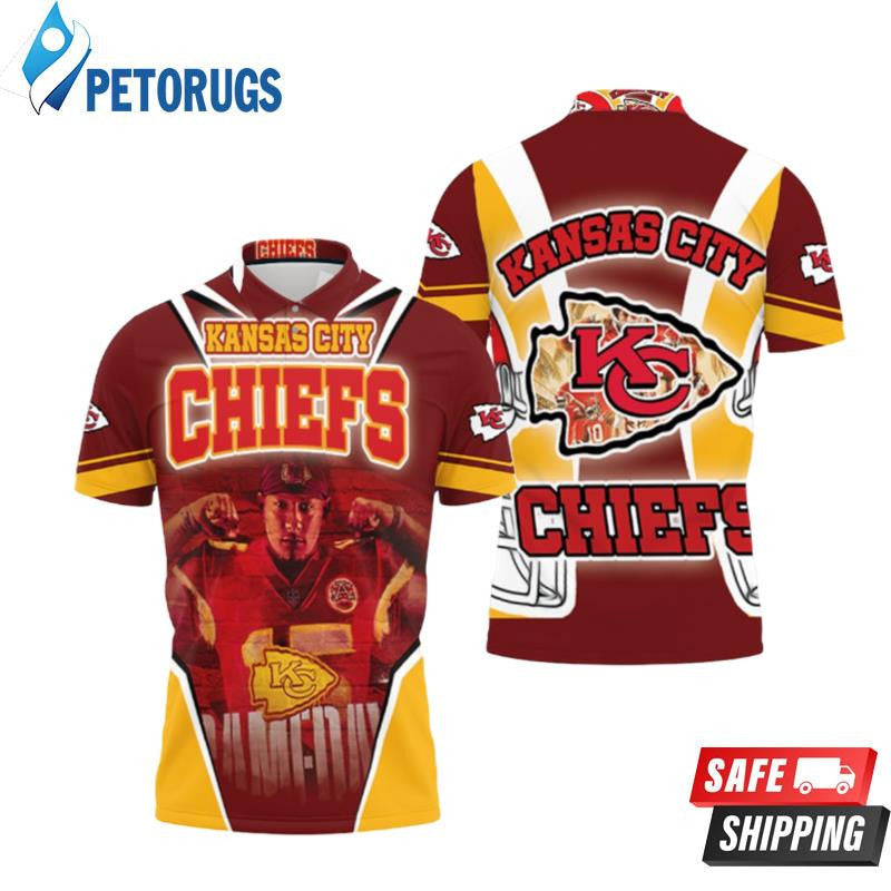 Kansas City Chiefs 2021 Champions Printed Polo Shirt