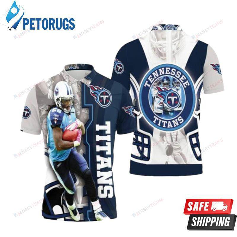 Chris Johnson 28 Tennessee Titans Afc South Division Champions Super Bowl 2021 Printed Polo Shirt