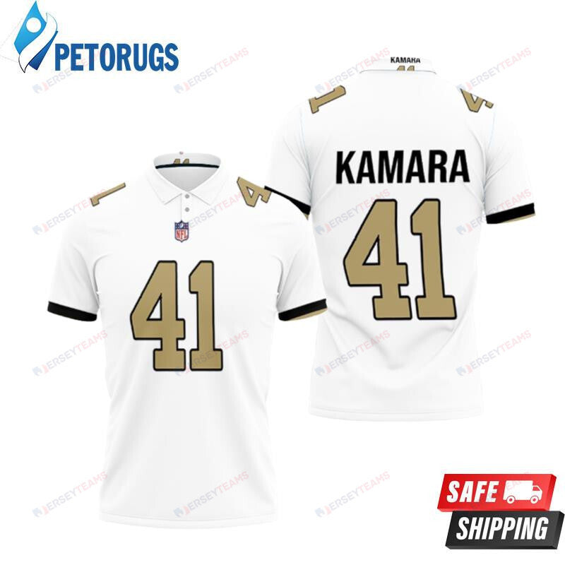 Kamara 41 New Orleans Saints Printed Polo Shirt