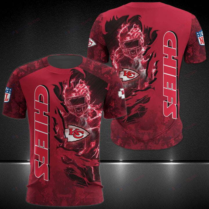 Kansas City Chiefs All Over Print T-Shirt - Red Camo