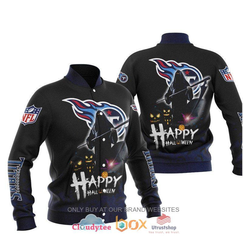 Tennessee Titans Happy Halloween - AOP Varsity Jacket - All-Over-Printed Jacket