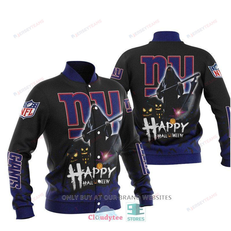 New York Giants Happy Halloween - AOP Varsity Jacket - All-Over-Printed Jacket