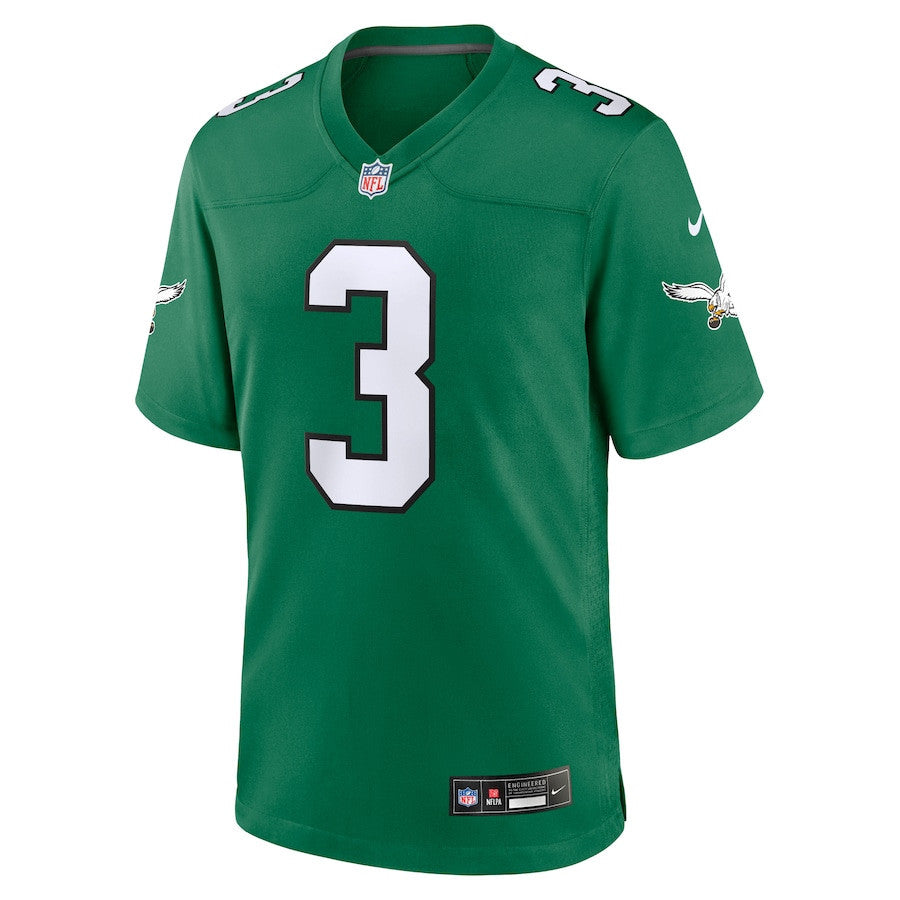 Nolan Smith 3 Philadelphia Eagles Men Alternate Game Jersey - Kelly Green