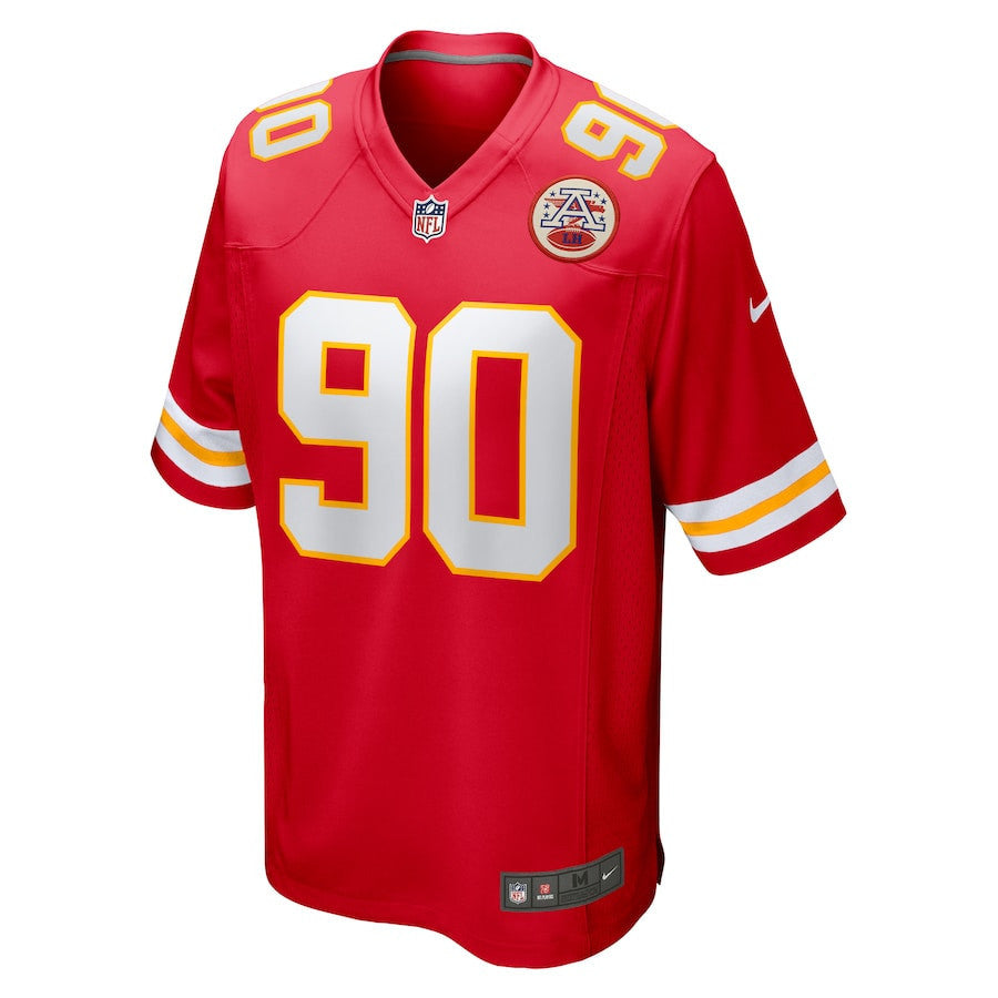 Charles Omenihu 90 Kansas City Chiefs Men Game Jersey - Red