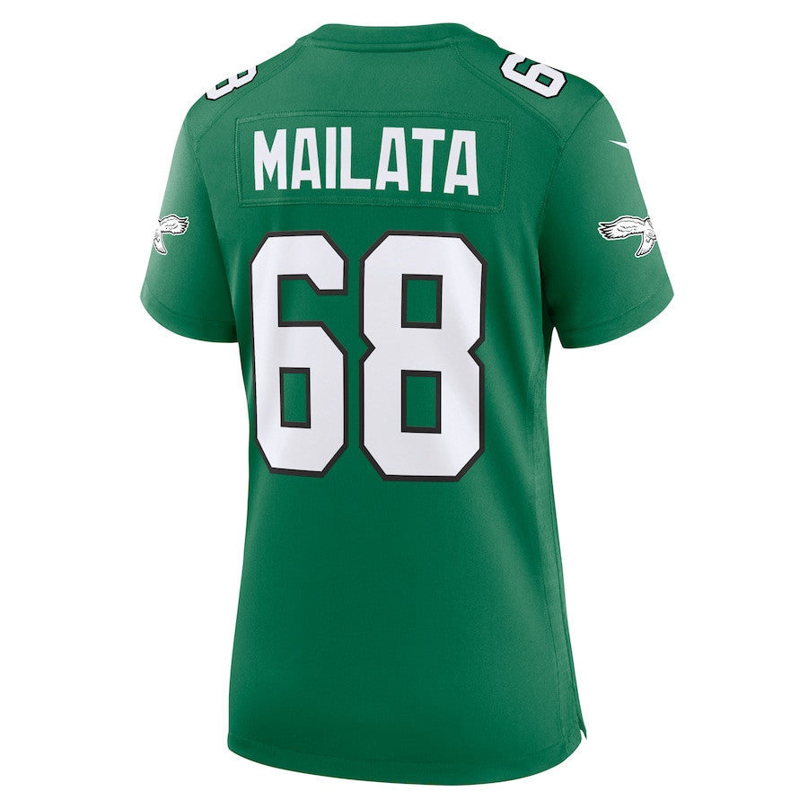 Jordan Mailata 68 Philadelphia Eagles Women Alternate Game Jersey - Kelly Green