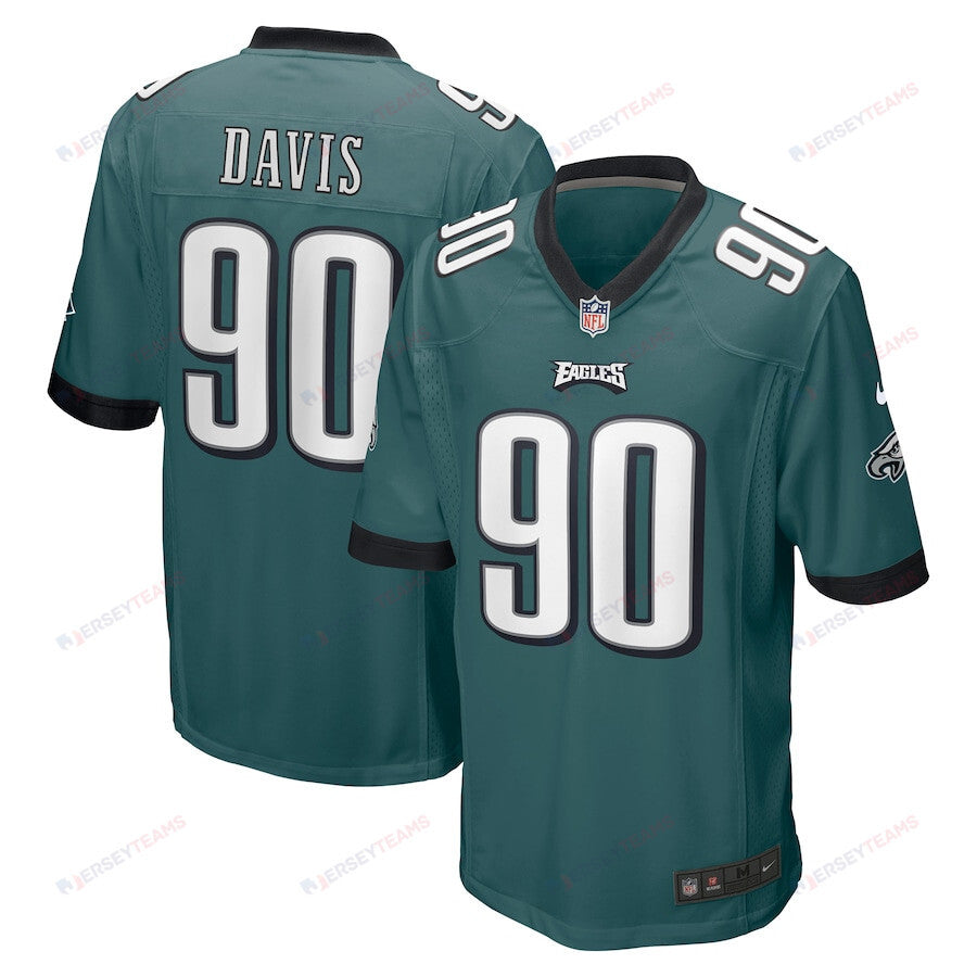 Jordan Davis 90 Philadelphia Eagles Men Game Jersey - Green