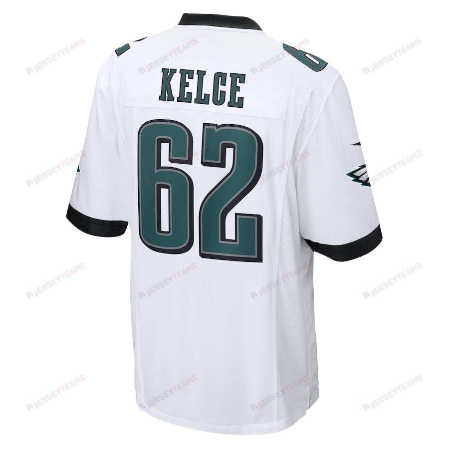 Jason Kelce 62 Philadelphia Eagles The Fat Bat Game Men Jersey - White