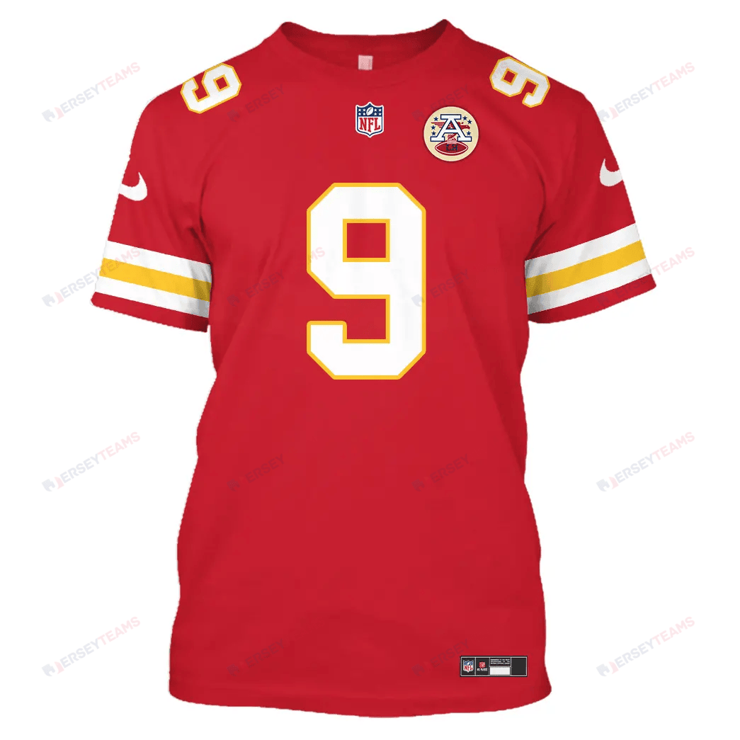 JuJu Smith-Schuster 9 Kansas City Chiefs All Over Print T-shirt - Red