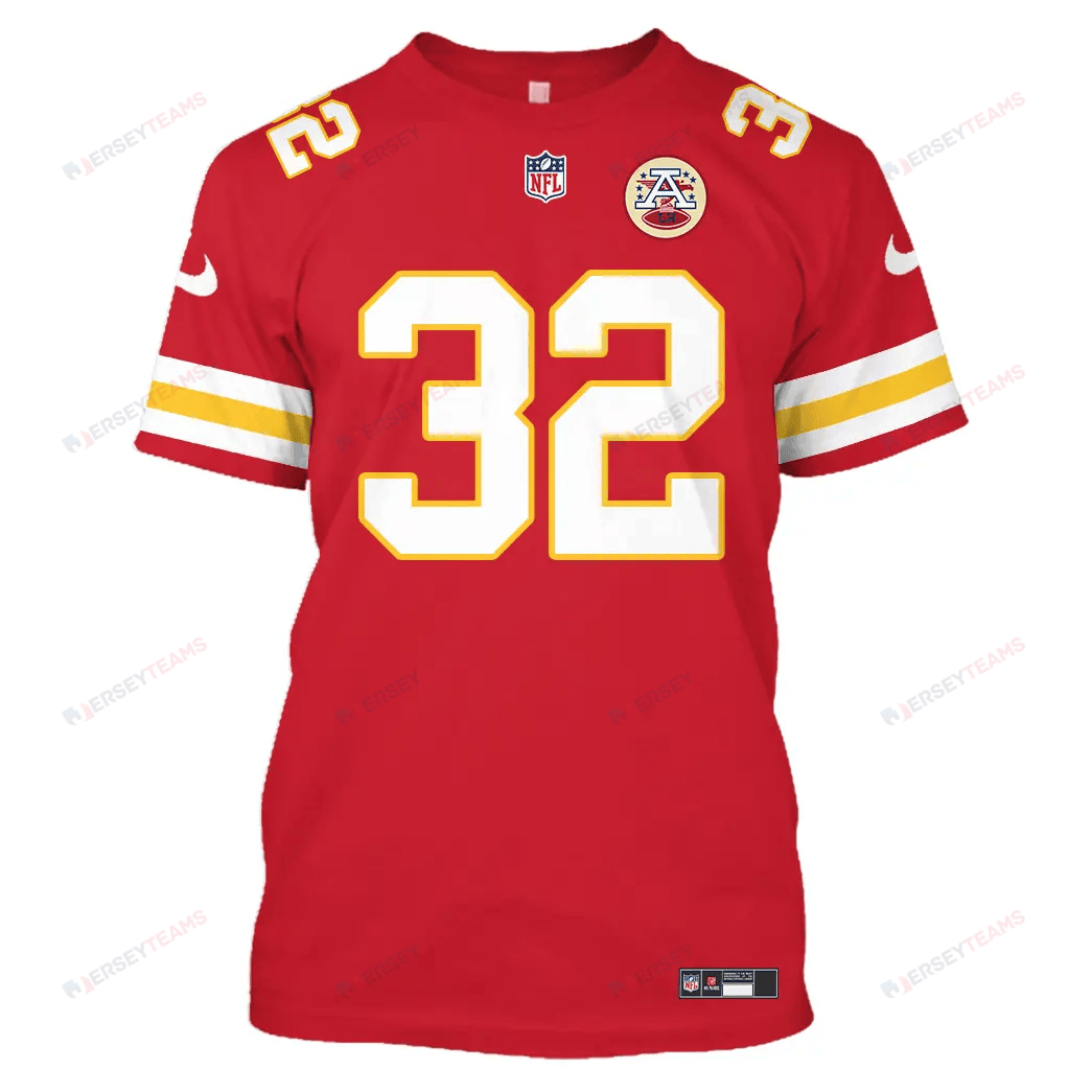 Marcus Allen 32 Kansas City Chiefs All Over Print T-shirt - Red