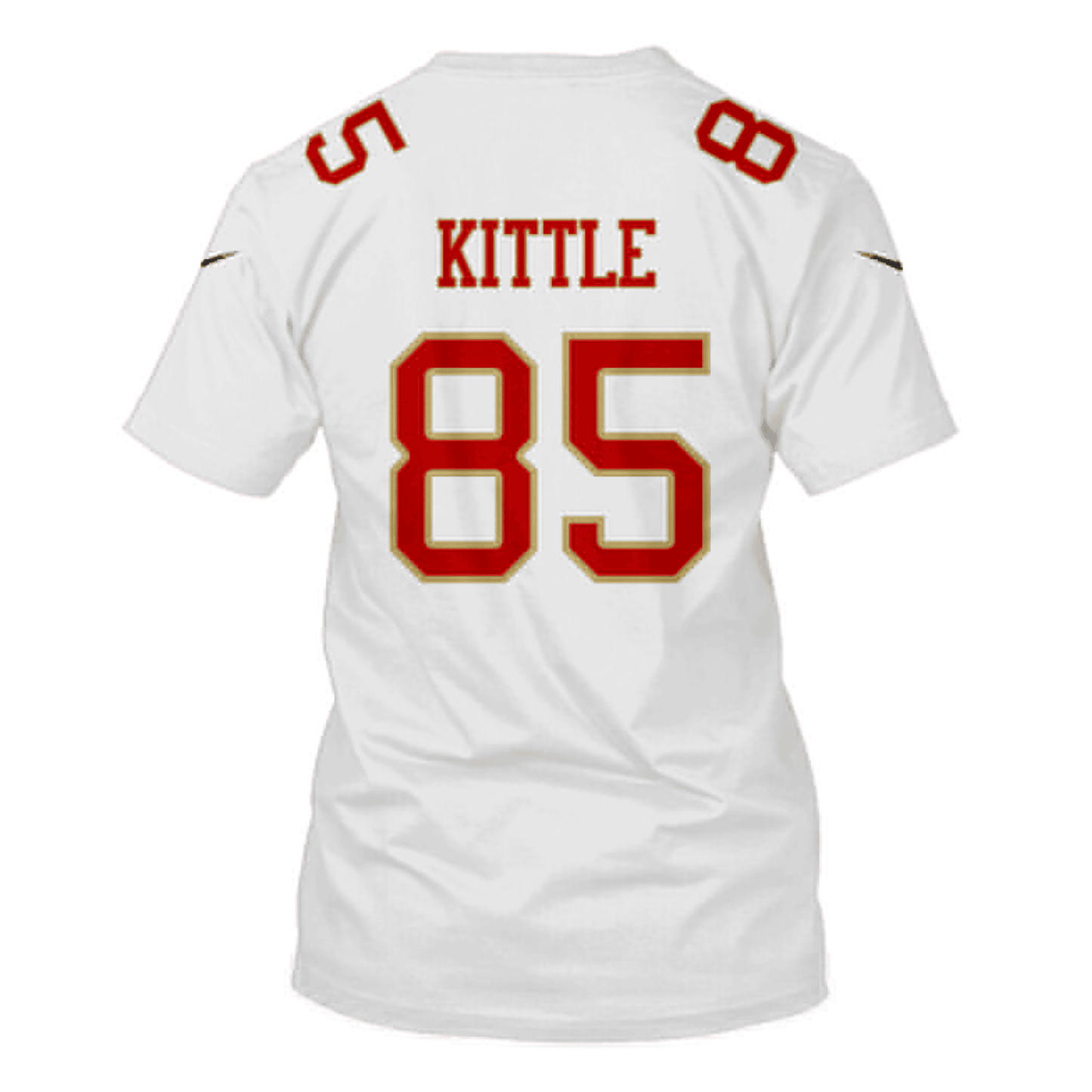 George Kittle 85 San Francisco 49ers Super Bowl LVIII All Over Print T-shirt - White