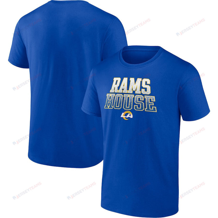 Los Angeles Rams Rams House Heavy Hitter T-Shirt - Royal