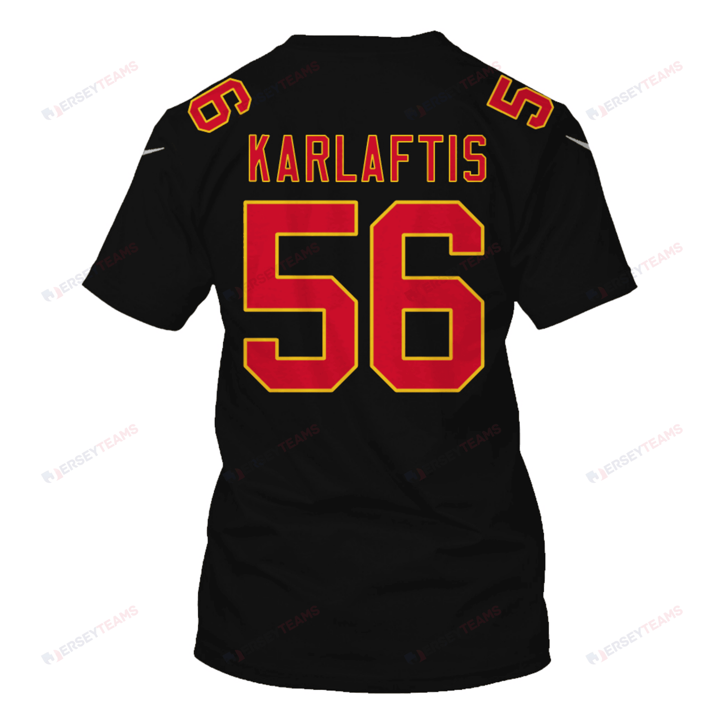 George Karlaftis 56 Kansas City Chiefs Super Bowl LVIII All Over Print T-shirt - Black