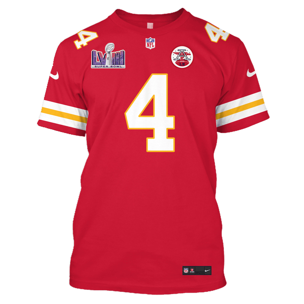 Rashee Rice 4 Kansas City Chiefs Super Bowl LVIII All Over Print T-shirt - Red