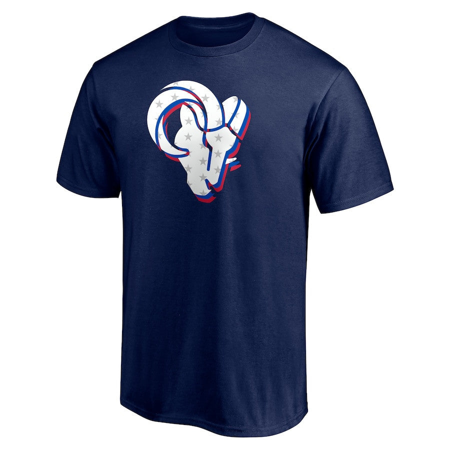 Los Angeles Rams Red White & Team T-Shirt - Navy