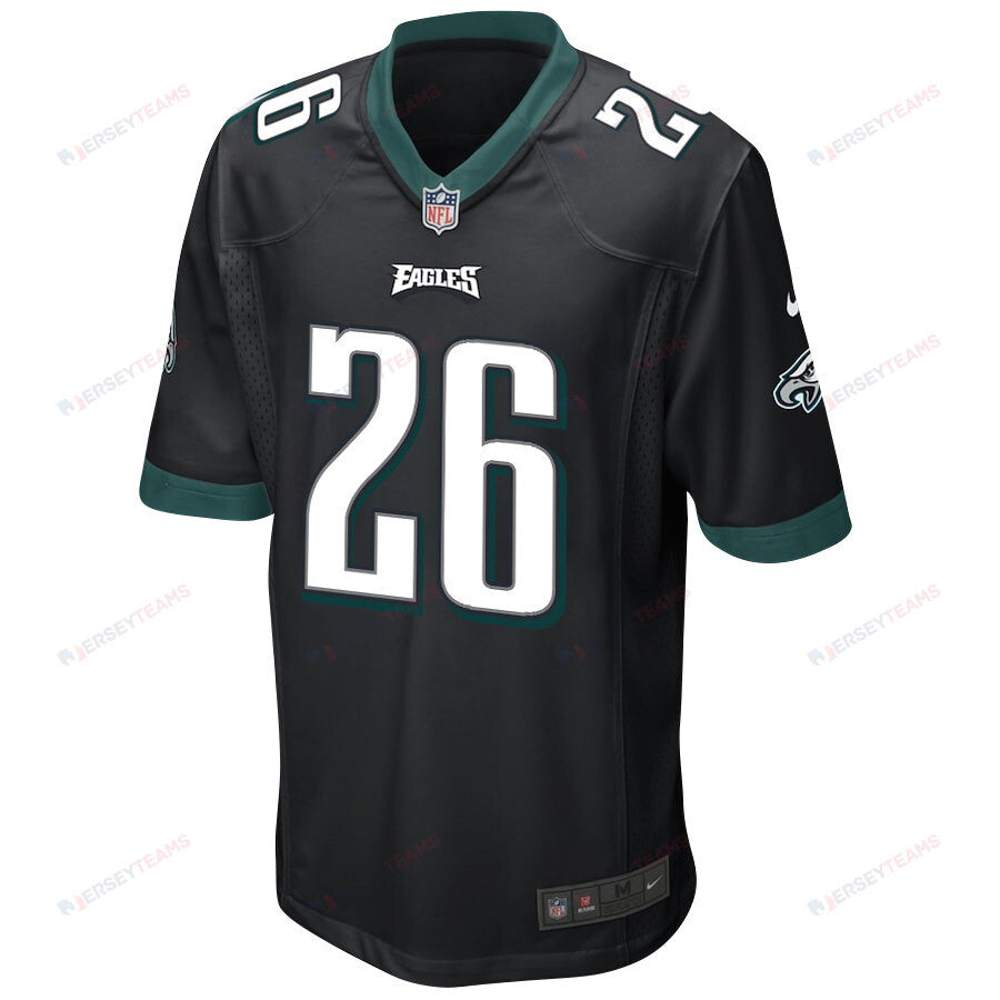 Saquon Barkley 26 Philadelphia Eagles Alternate Game Men Jersey - Black