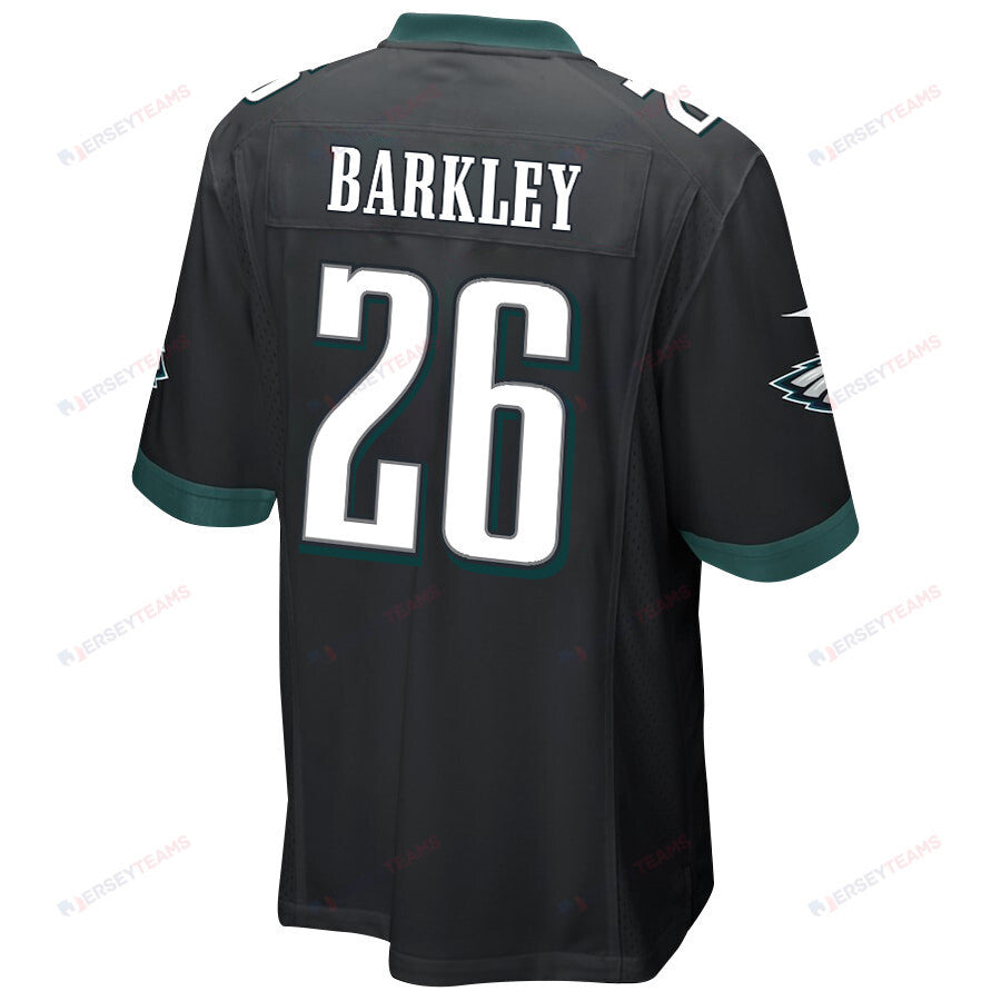 Saquon Barkley 26 Philadelphia Eagles Alternate Game Men Jersey - Black