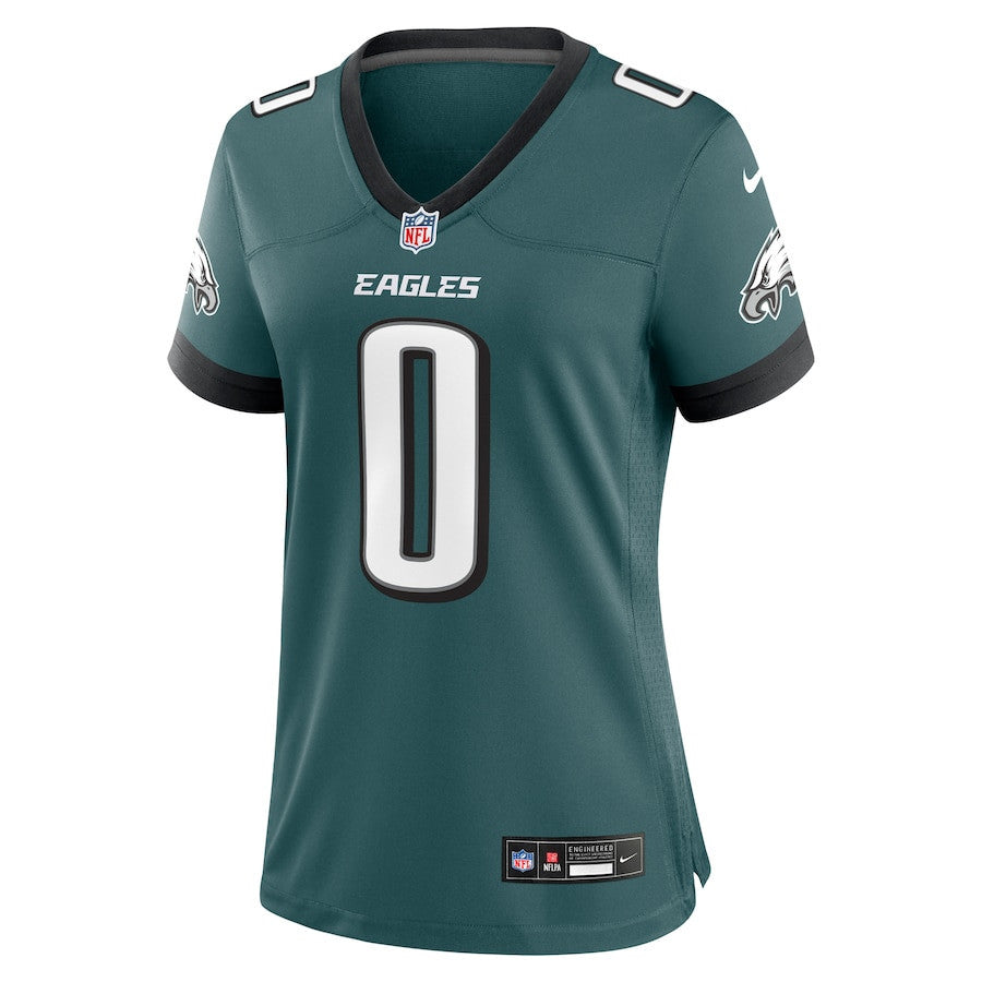 Bryce Huff 0 Philadelphia Eagles Game Women Jersey - Midnight Green