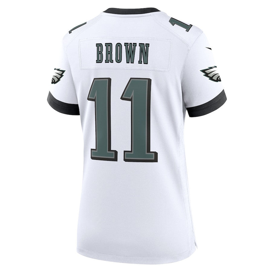 A.J. Brown 11 Philadelphia Eagles Game Women Jersey - White