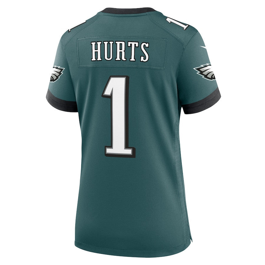 Jalen Hurts 1 Philadelphia Eagles Game Women Jersey - Midnight Green