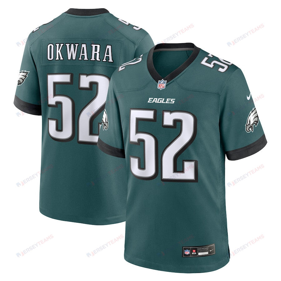 Julian Okwara 52 Philadelphia Eagles Game Men Jersey - Midnight Green