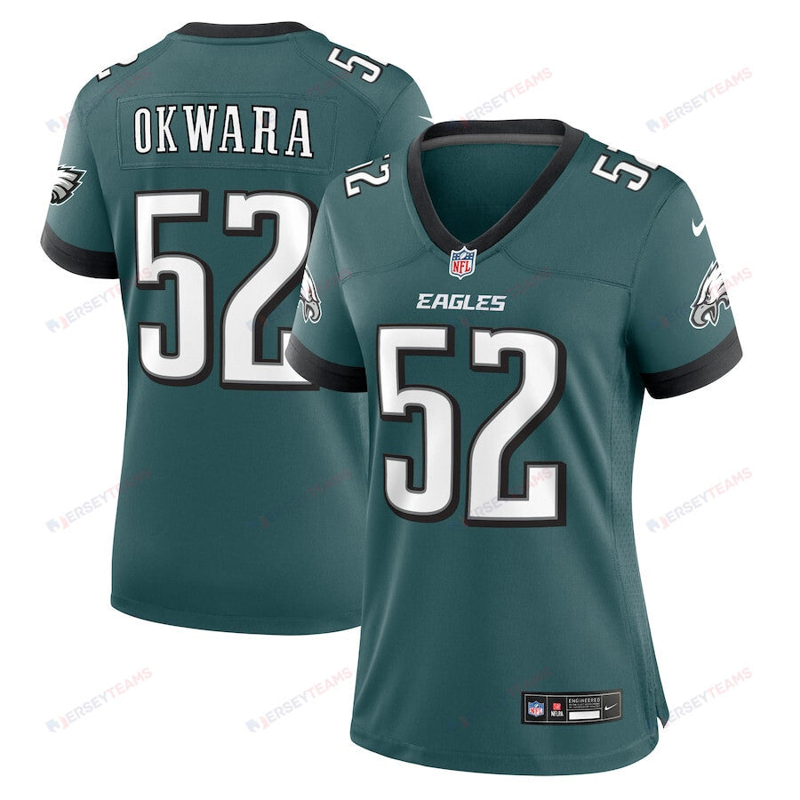 Julian Okwara 52 Philadelphia Eagles Women's Game Jersey - Midnight Green