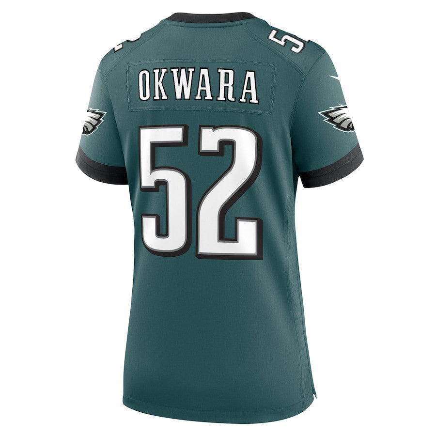 Julian Okwara 52 Philadelphia Eagles Women's Game Jersey - Midnight Green