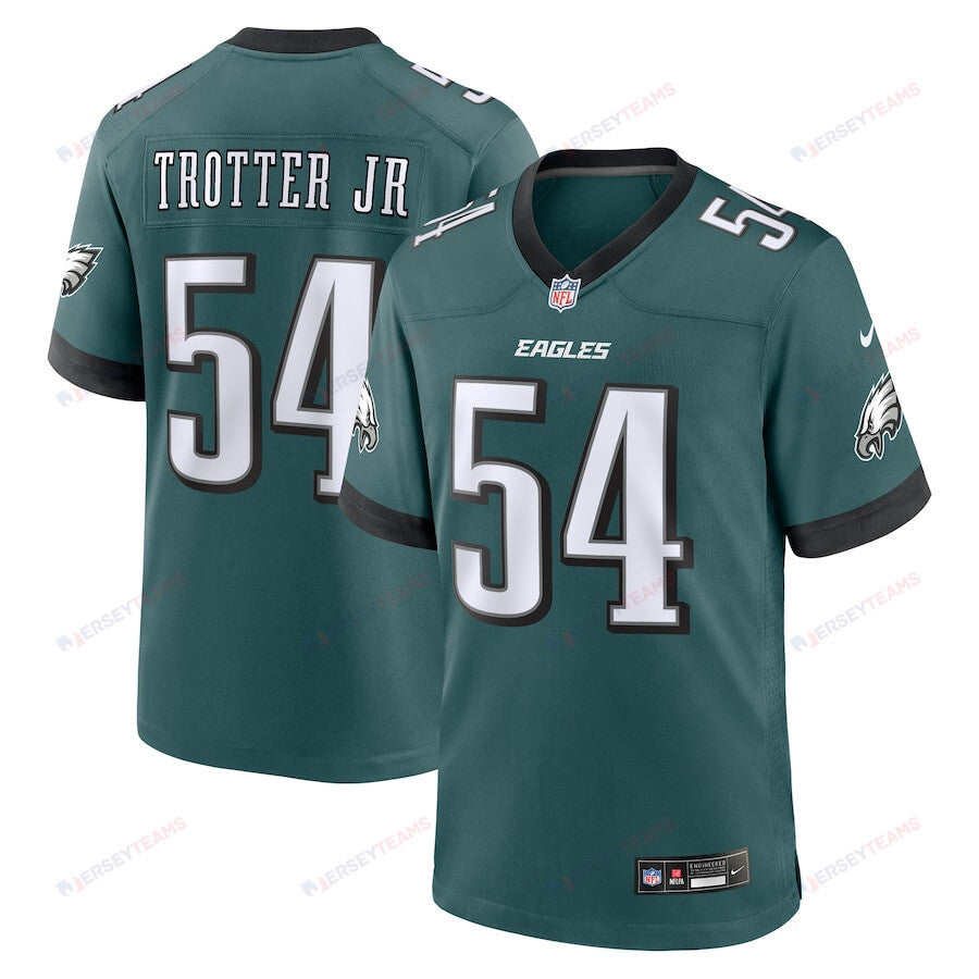Jeremiah Trotter Jr. 54 Philadelphia Eagles Game Men Jersey - Green
