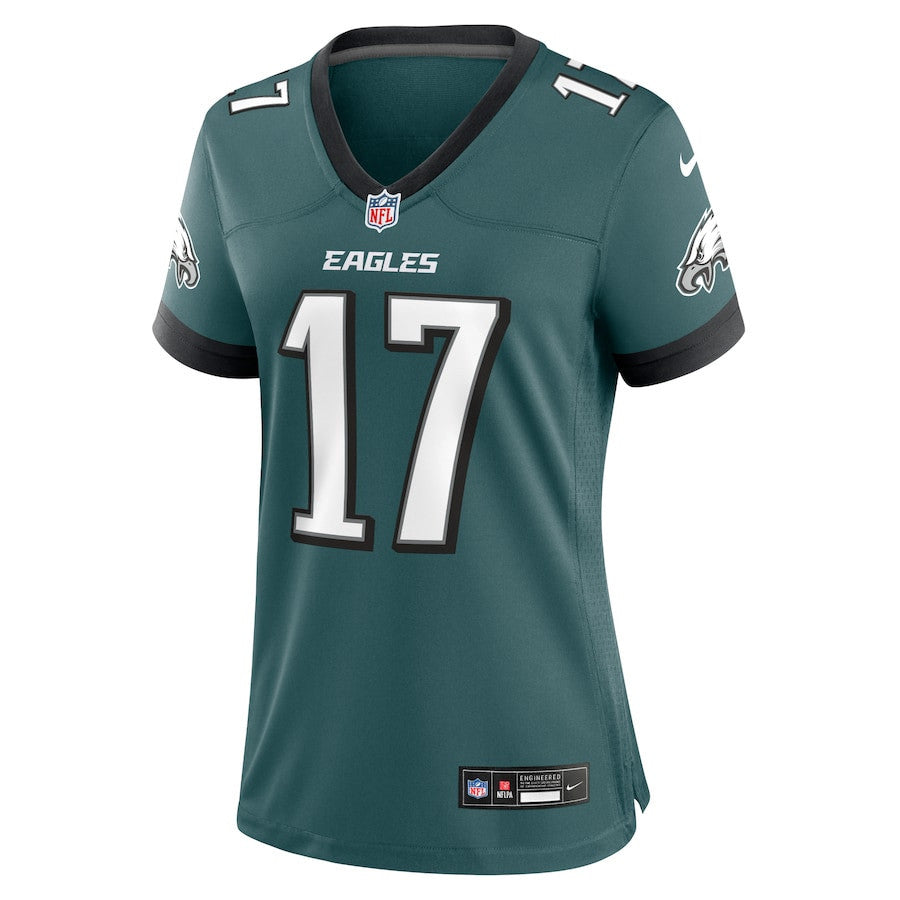 Nakobe Dean 17 Philadelphia Eagles Women's Team Game Jersey - Midnight Green