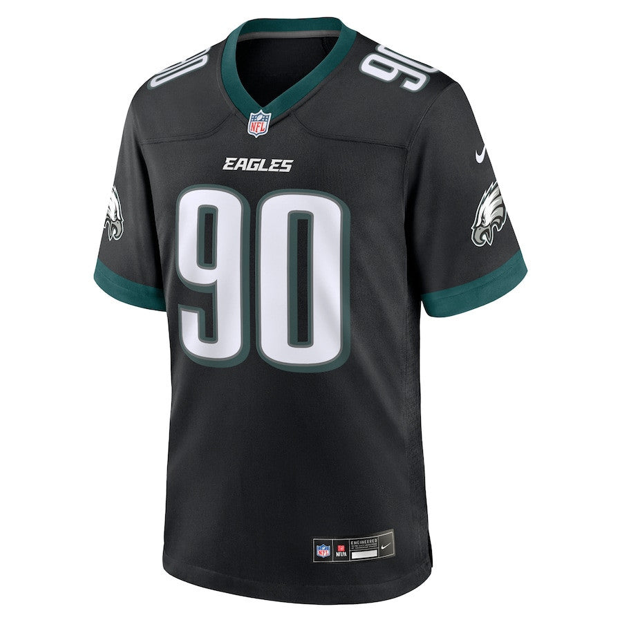 Jordan Davis 90 Philadelphia Eagles Alternate Game Men Jersey - Black