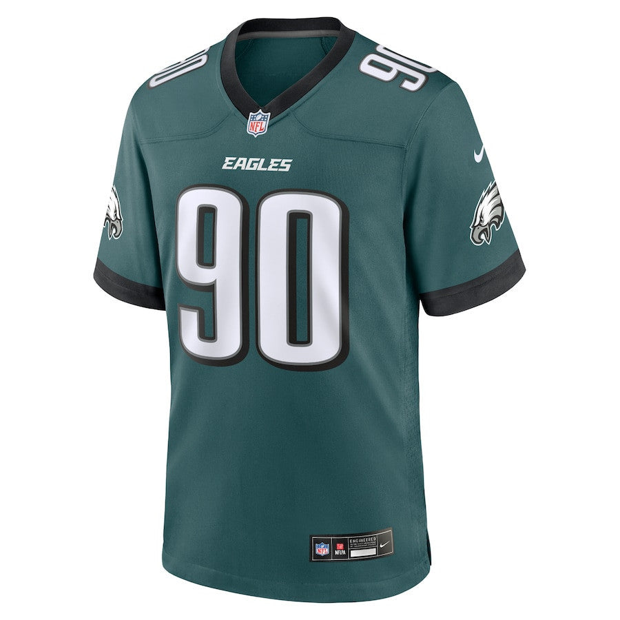 Jordan Davis 90 Philadelphia Eagles Team Game Men Jersey - Midnight Green
