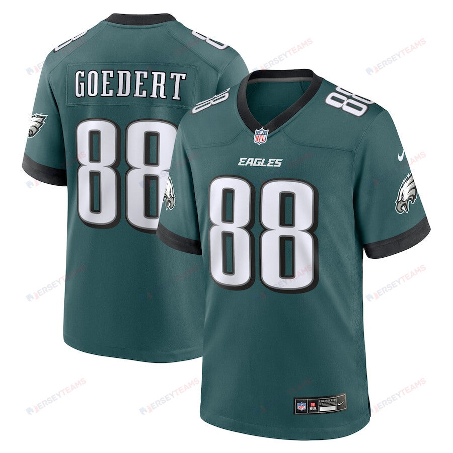 Dallas Goedert 88 Philadelphia Eagles Team Game Men Jersey - Midnight Green