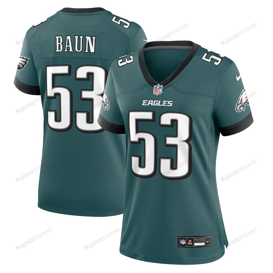 Zack Baun 53 Philadelphia Eagles Women's Game Jersey - Midnight Green