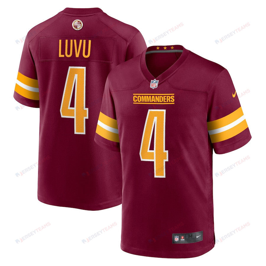Frankie Luvu 4 Washington Commanders Game Men Jersey - Burgundy