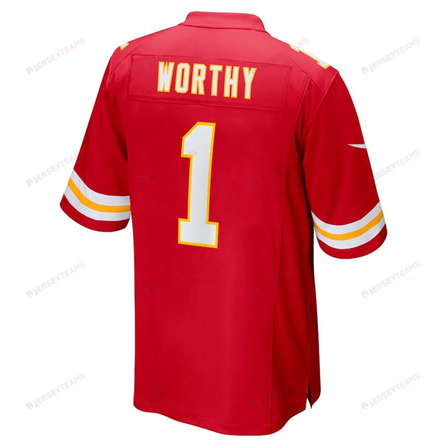 Xavier Worthy 1 Kansas City Chiefs Player Game Men Jersey - Red
