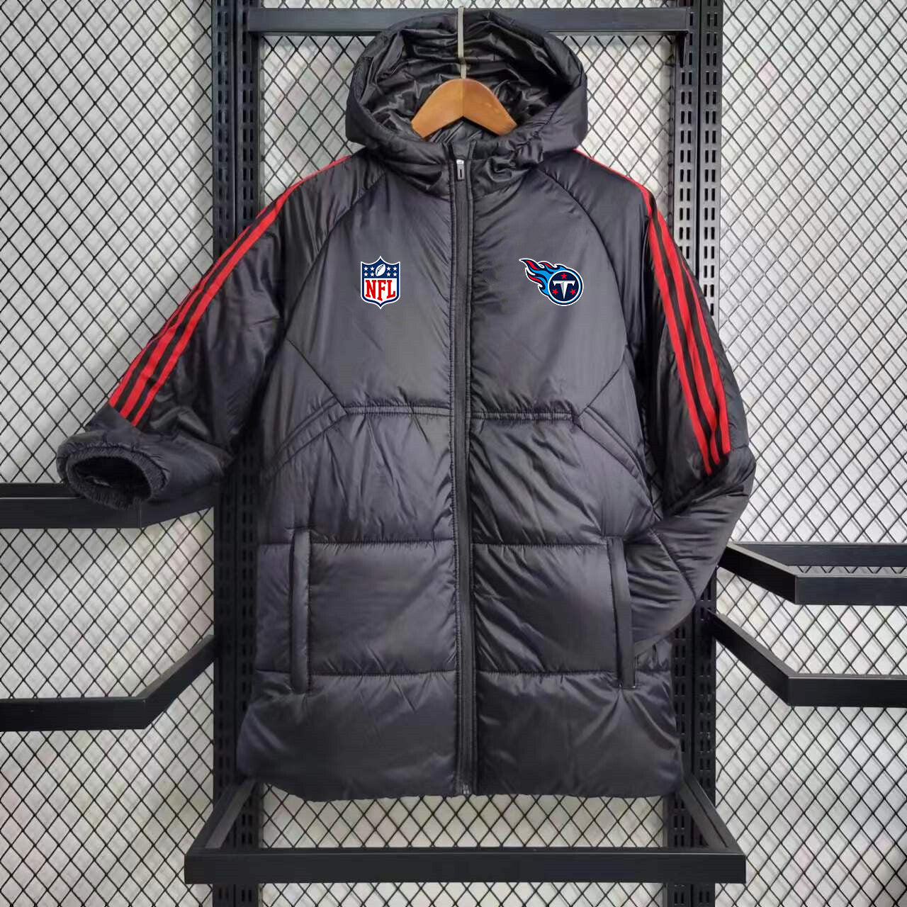 Tennessee Titans Puffer Coat Down Jacket - Black